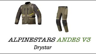 Alpinestars Andes V3 drystar - Recensione dopo 15.000 km - Descrizione tecnica e valutazioni...