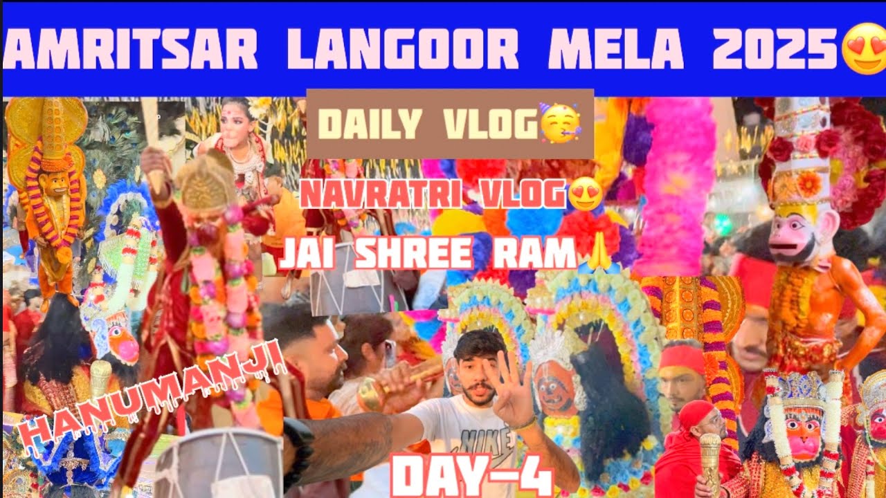 Amritsar famous langoor mela day-4 #viral #vlogger #langoormela #durgianamandir #bajrangbali #trend