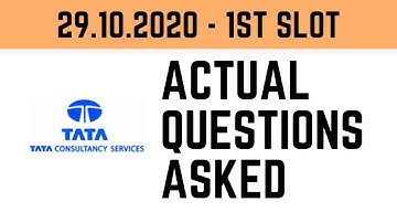TCS NQT 2021 Aptitude Questions asked on 29th October 2020 (8am Slot) with Real Time Solutions by MJ