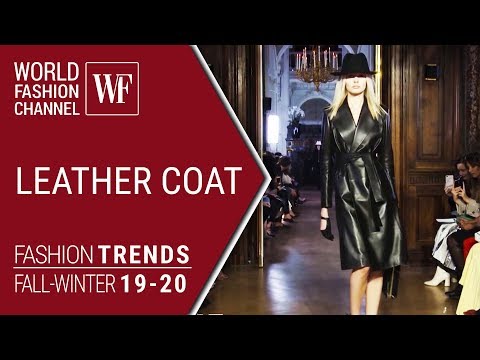 वीडियो: चमड़े के कोट में फैशन