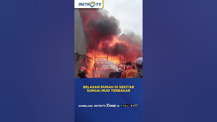 Belasan Rumah di Kawasan Sungai Musi Terbakar #shorts