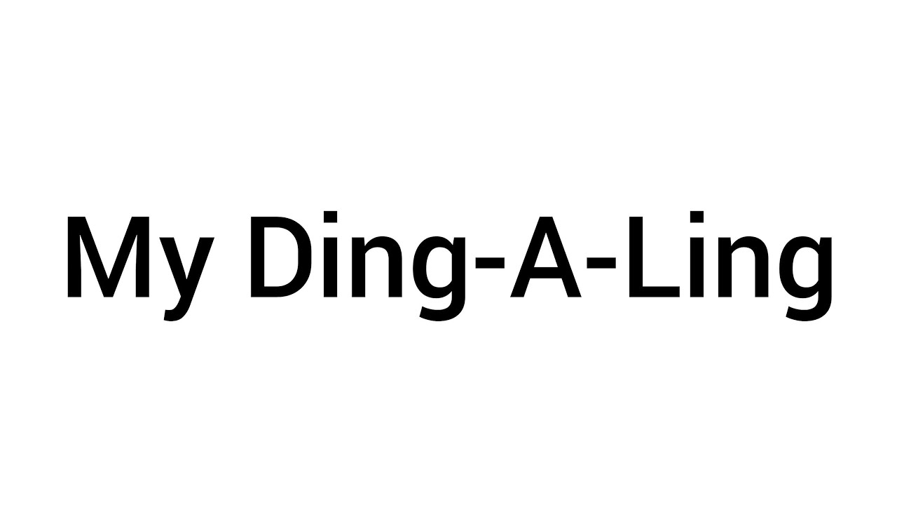 How To Pronounce My Ding A Ling YouTube how-to-pronounce-my-ding-a-ling-youtube