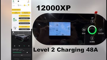 #eg4 12000XP #offgrid #inverter  Level 2 full charging #tesla | Tesla wall charger 48A