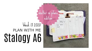 Plan with me #1 | Stalogy A6 * daily planner * shelter in place