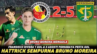 HATTRICK BRUNO MOREIRA🔥 Persebaya Bantai Semen Padang‼️ PERSEBAYA KE POSISI 4😱 #persebaya 