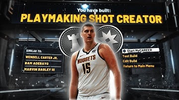 NBA 2K20 PLAYMAKING SHOT CREATOR CENTER BUILD! NBA 2K20 RAREST BUILD!