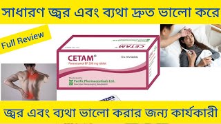 Cetam Tablet Bangla/জ্বর এবং ব্যথা ভালো করার ঔষধ/ Cetam Tablet এর কাজ কি/ Cetam 500 Tablet Review