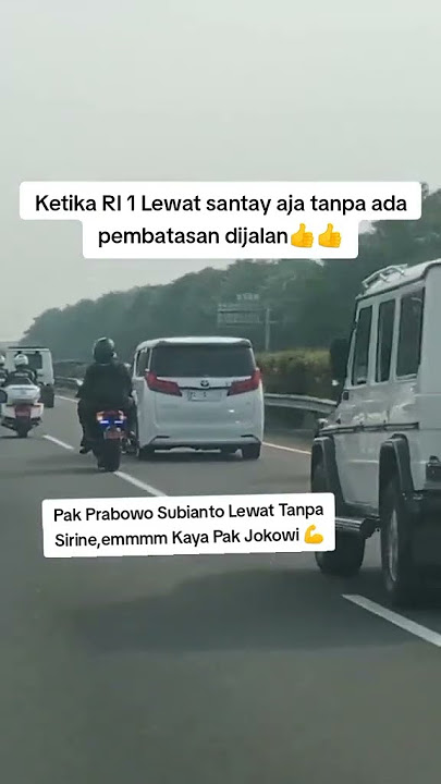 Rombongan RI 1 Presiden Prabowo Lewat Tol Jagorawi #prabowo