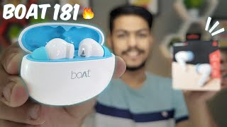 Boat Airdops 181 Unboxing & Review🔥| Best Wireless Earbuds Under 1499 RS| Gaming Mode😍