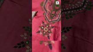 Trendy Embroidery Designs For Neck.#shorts #beautifulhandembroidery