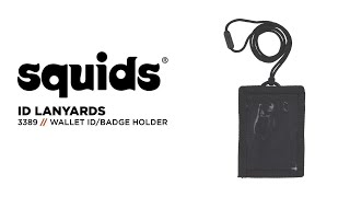 Squids 3389 Wallet ID/Badge Holder: Built for Versatile Wear Around Neck or Attached to Belt Loops