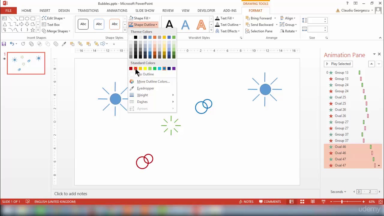 Animation in PowerPoint Tutorial: Popping Bubbles Part 3 - YouTube