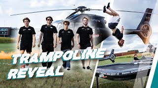 🚁We flew our athletes by HELICOPTER to their custom TRAMPOLINES😍 @BERG_Global