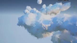 Unreal engine 4. Experiments with clouds v2