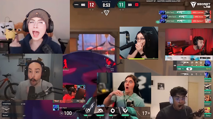 ALL Streamers react to SEN TenZ insane SEN VS NRG ( WINNER TO MADRID)