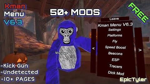 This Free Menu has KICK GUN! | Kman Menu V6.3