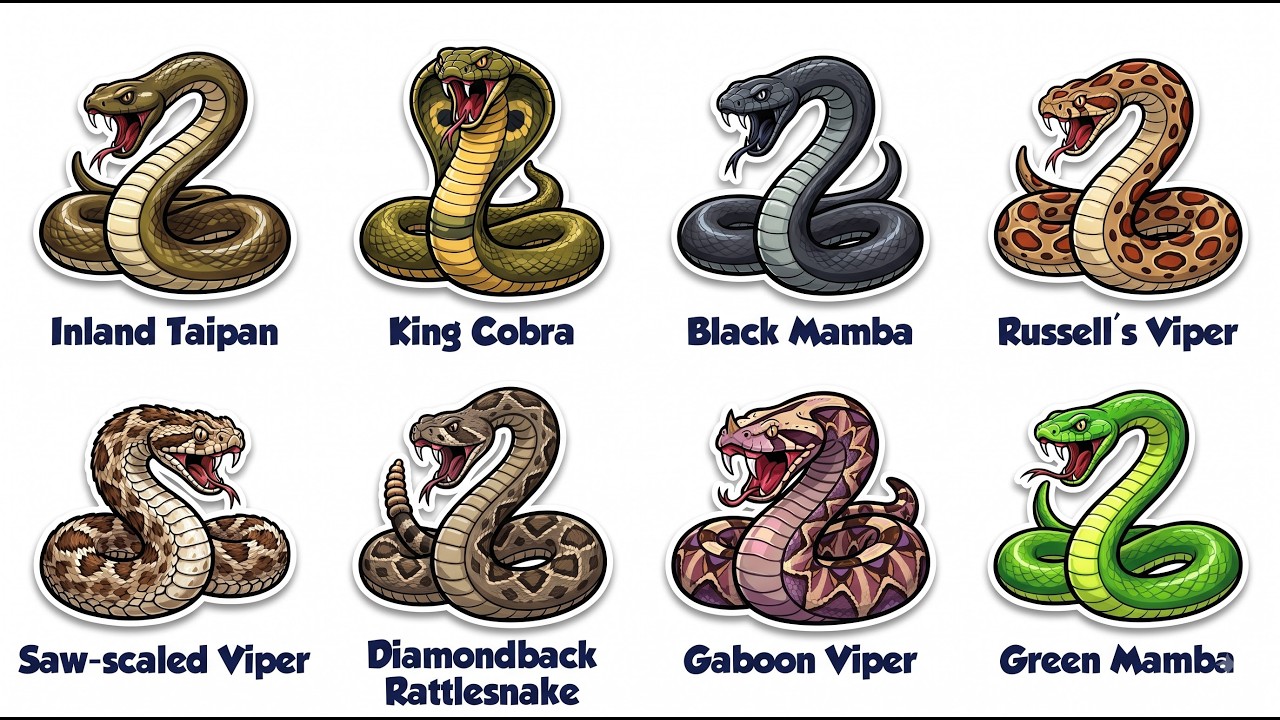 The World's Most Venomous Snakes: Deadly Strategies and Human Impact