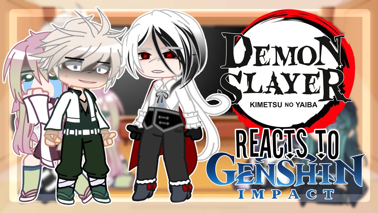 Hashira react to Arlecchino as New Uppermoon || Demon Slayer x Genshin || Gacha Club