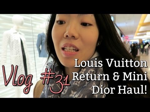 Louis Vuitton Return & Mini Haul | Vlog #31 FashionablyAmy - YouTube