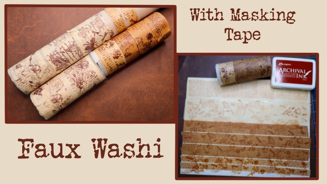 Washi Tape with Masking Tape