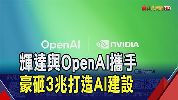 震撼! 輝達砸千億美元投資OpenAI將打造AI數據中心 黃仁勳:規模超級巨大｜非凡財經新聞｜20250923