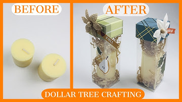 AWESOME DOLLAR TREE CRAFTING!!!  ⭐️ACETATE CANDLE BOX ⭐️CRAFT FAIR AND STOCKING STUFFER GEMS!!