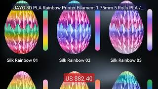 JAYO 3D PLA Rainbow Printer Filament 1.75mm 5 Rolls PLA / Silk PLA ... — Top Rated 2026 | Buy Now!