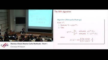 Christian Robert : Markov Chain Monte Carlo Methods - Part 1