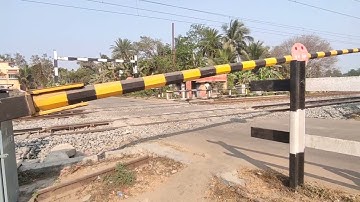 Crossing : Different Model EMU Local Trains at busy Railgate