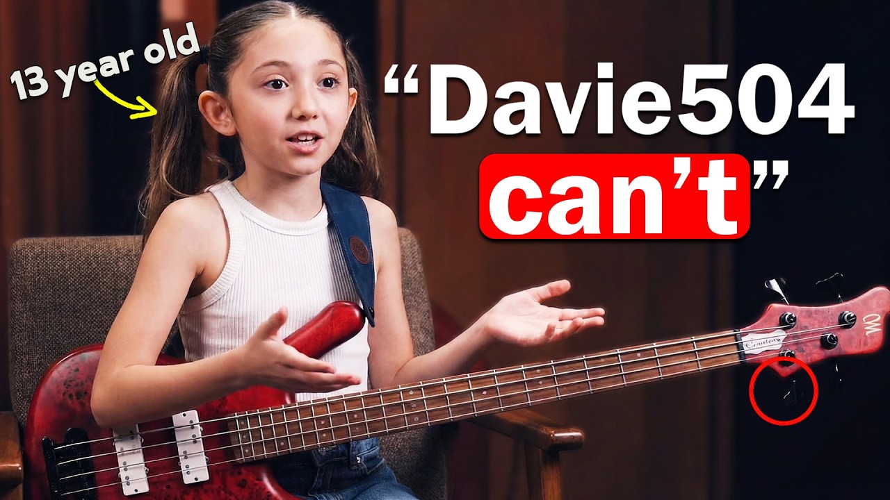 Эта 13-летняя девочка сказала, что я не могу сыграть её самый сложный басовый рифф... и она права.