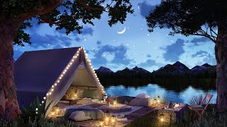 Cozy Lakeside Getaway 🌙🌲 Summer's End Night Camping, Nature Sounds, Crackling Fire, Camping Ambience by RainRider Ambience 15,093 views 7 months ago 10 hours