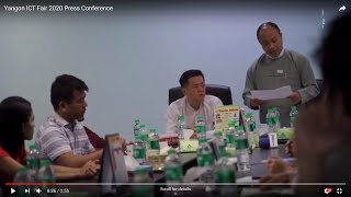 Yangon ICT Fair 2020 Press Conference screenshot 2