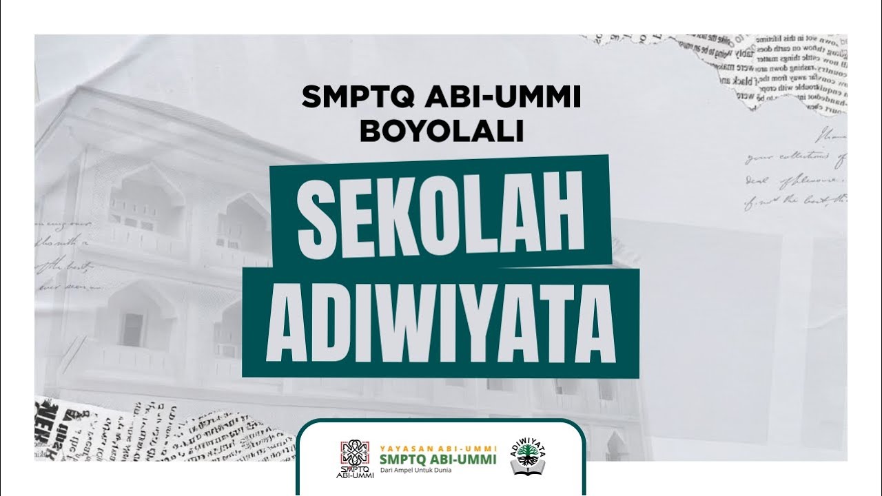 SMPTQ Abi-Ummi sebagai Sekolah Adiwiyata