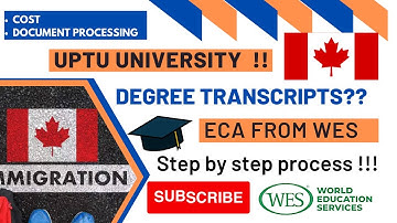 New Process of UPTU Transcript| ECA Report Express entry| UPTU AKTU Degree Transcript| WES Report
