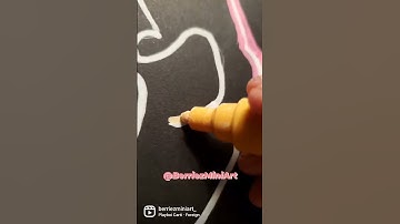 Drawing Steven Universe With Posca Markers! Satisfying! Glow Effect! (#shorts)
