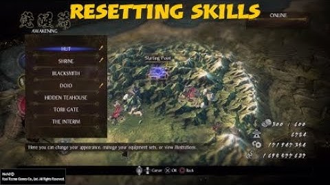 [Nioh 2] how to reset skills/abilities