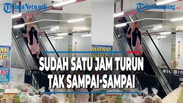 Viral Kelakuan di Luar Nalar Emak-emak, Turun Lewat Eskalator Bikin Gemes