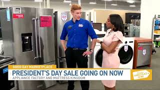 Columbus Ohio - Good Day Market Pl. TV segment Appliance Factory President's Day Sale by Appliance Factory & Mattress Kingdom 106 views 2 months ago 4 minutes, 25 seconds