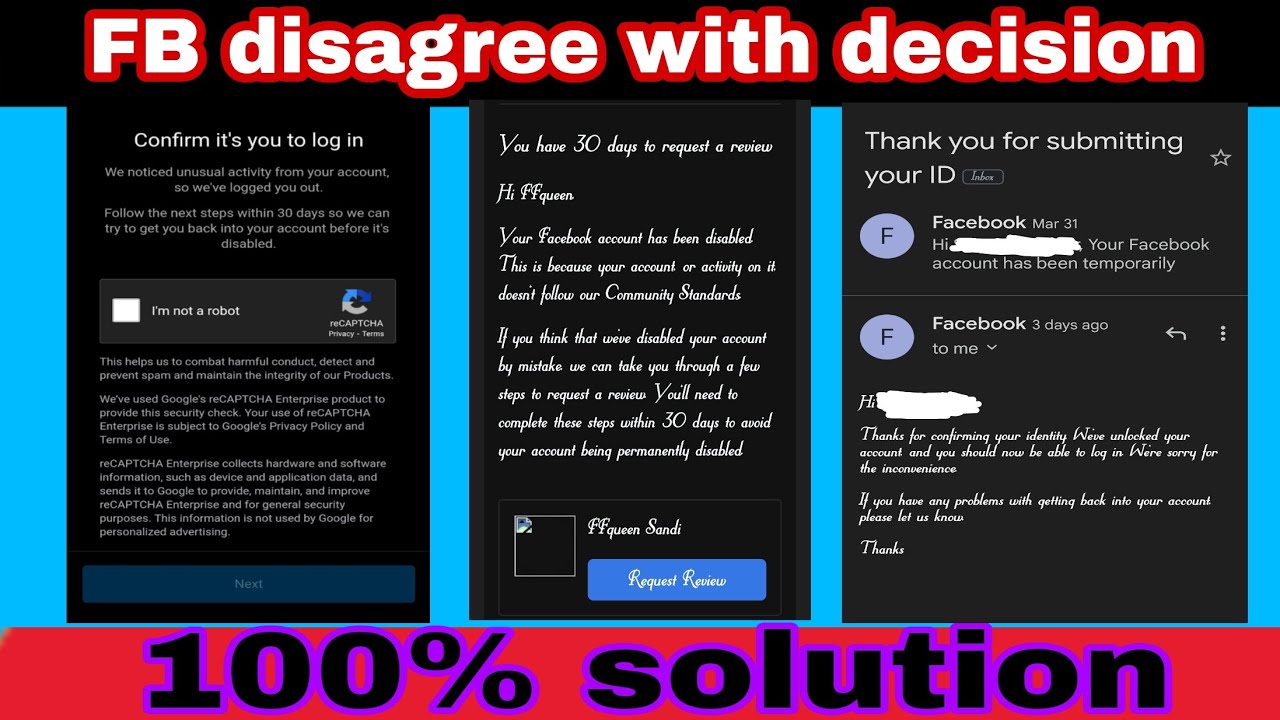 how to solve you disagree with decision Facebook problem 2022||Account Will Be Suspen Soon in Tamil