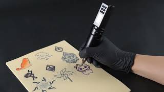 Kiss of Dragon -Tattoo Gun Kit Complete 2400mAh Rotary Tattoo Machine with 6 stroke length Options