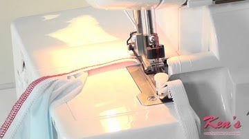How to use the Brother SA212 Serger Elastic Foot