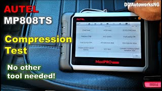 Compression Test WITHOUT a COMPRESSION GAUGE using Active Scan Tool: AUTEL Scanner MP808TS