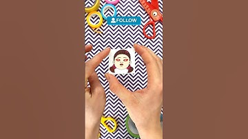 Try to Repeat Amazing paper Craft Trick with Creepy Doll by Squid Game #squidgame2 #dollsquidgame