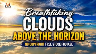 Breathtaking Clouds Above the Horizon | No Copyright Free Stock Footage | 4K Sky Background | VM1199
