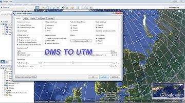Change Projection Coordinate System in Google Earth