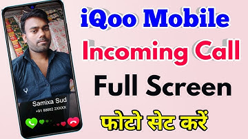 how to set full screen photo on incoming call in iqoo | iqoo incoming call photo setting