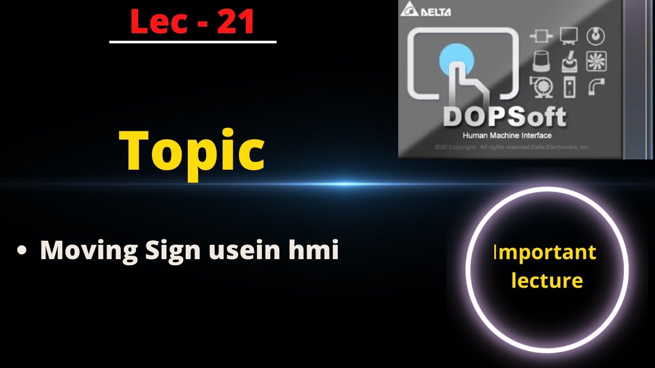 moving sign use in delta hmi | moving text in hmi | how to use moving ...