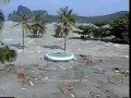Tsunami hitting Koh Phi Phi Island 2004