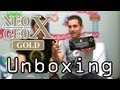 Neogeo x gold unboxing  test  snk  fatal fury  magician lord