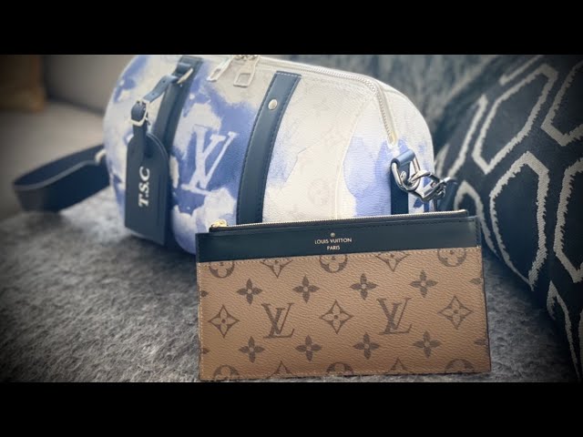 NEW Louis Vuitton City Keepall Bag in debossed Monogram Seal leather -  pre-Fall 2021 with microchip 